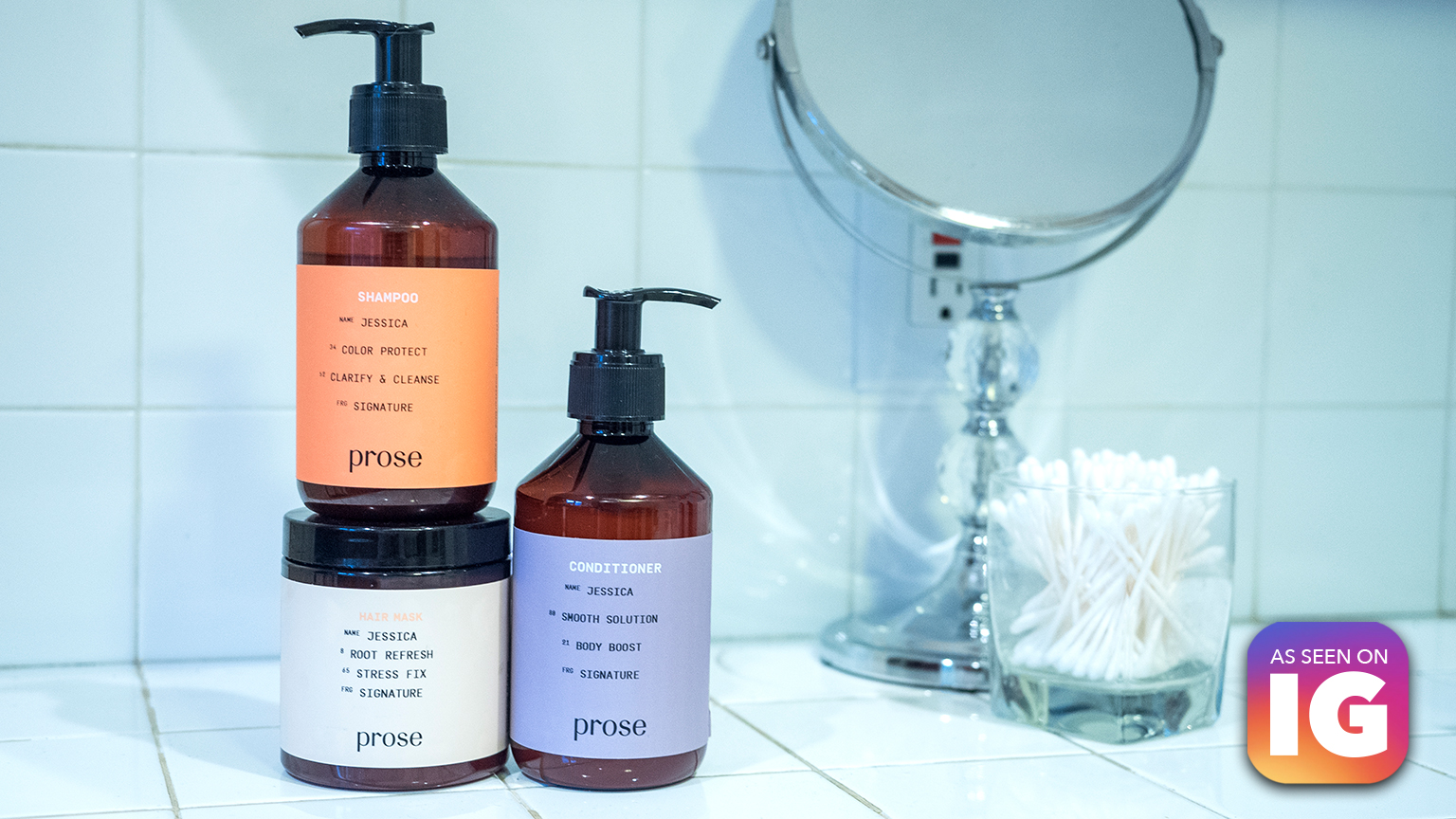 Prose haircare as seen on Instagram