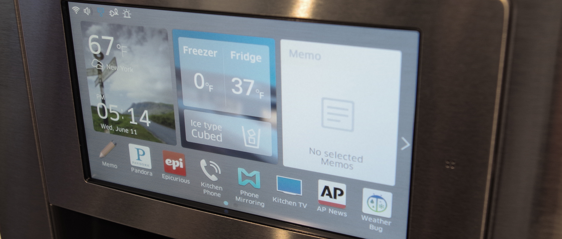 HandsOn With Samsung's New Smart Refrigerator Refrigerators