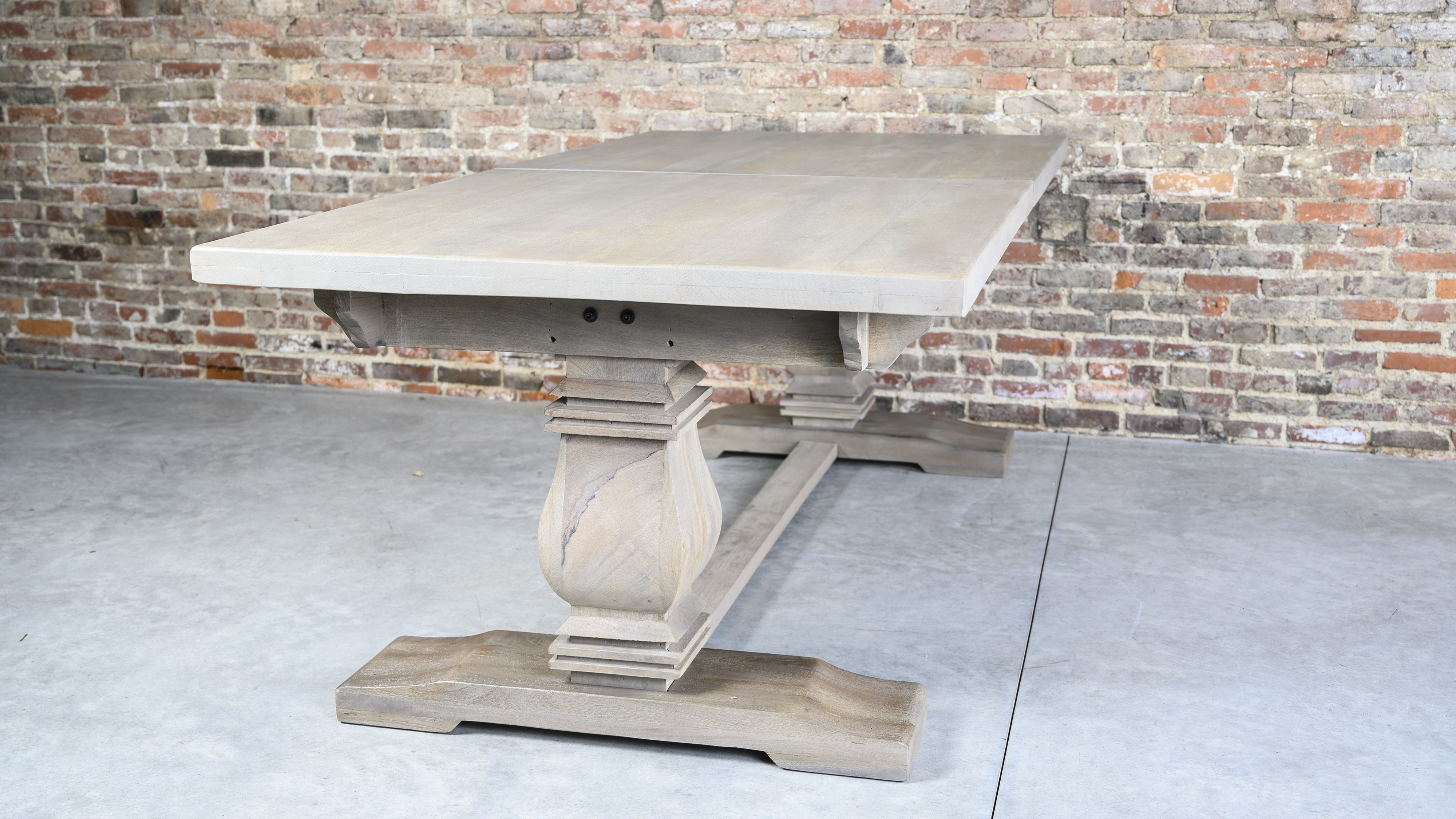 home decorators collection aldridge washed black extendable dining table