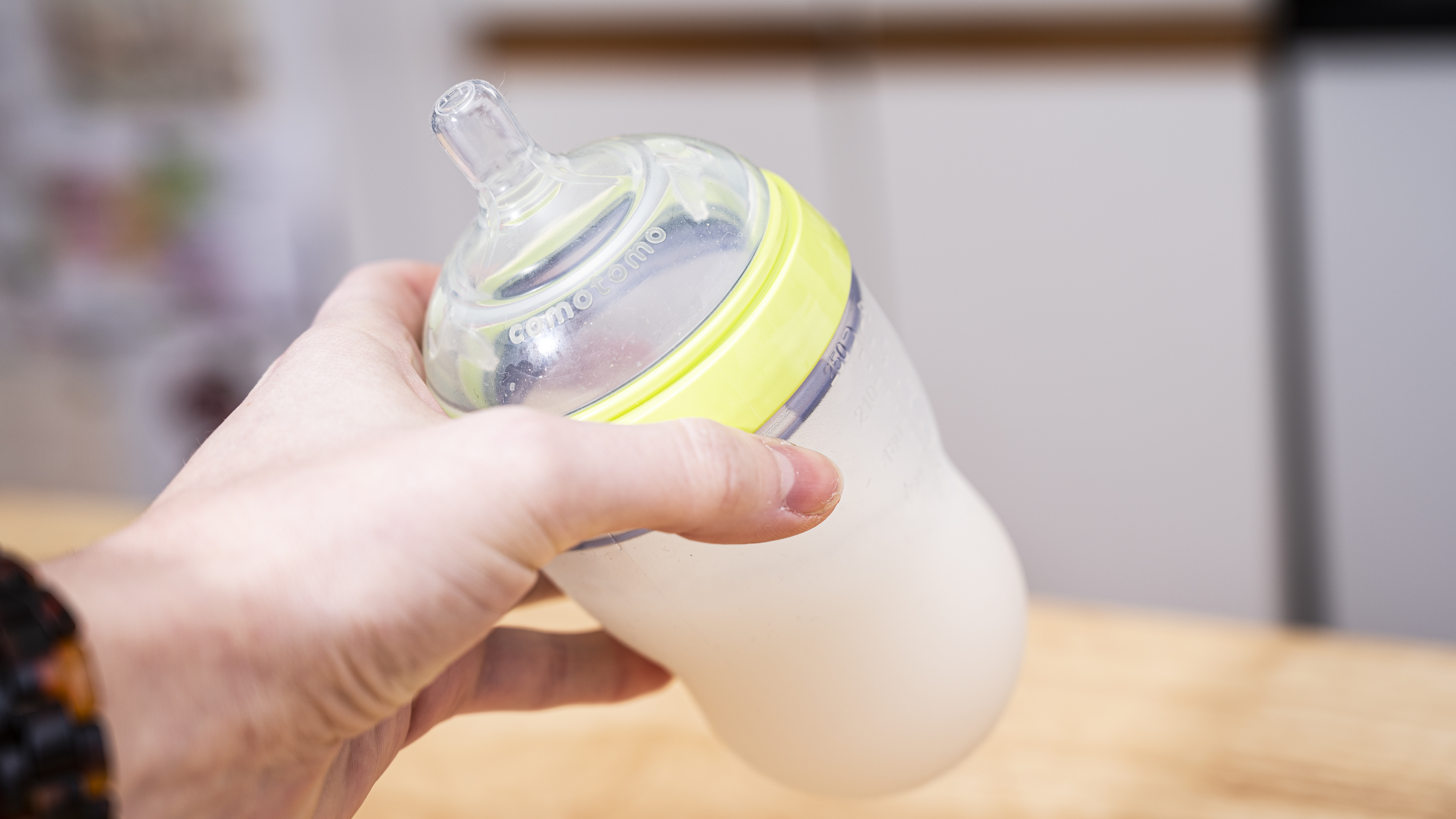 The Comotomo bottle is our favorite of the ones we tested.