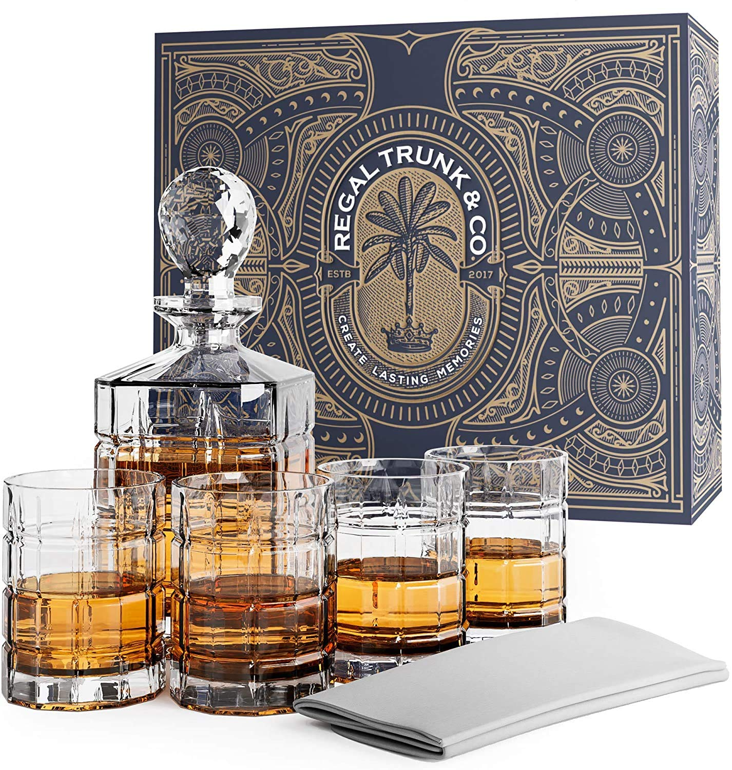 Product image of Regal Trunk and Co. Whiskey Decanter Set